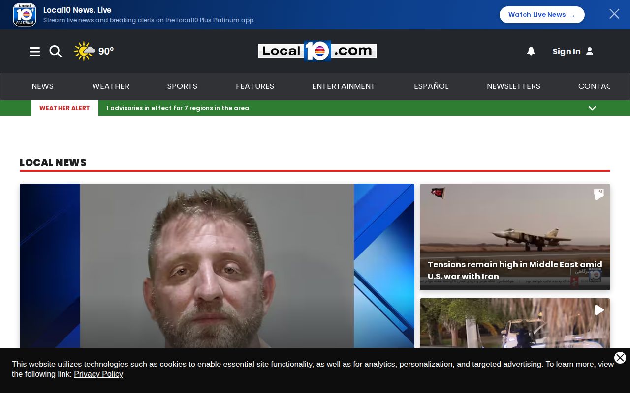 Miami-Dade County crime news and arrest report stream from Local 10